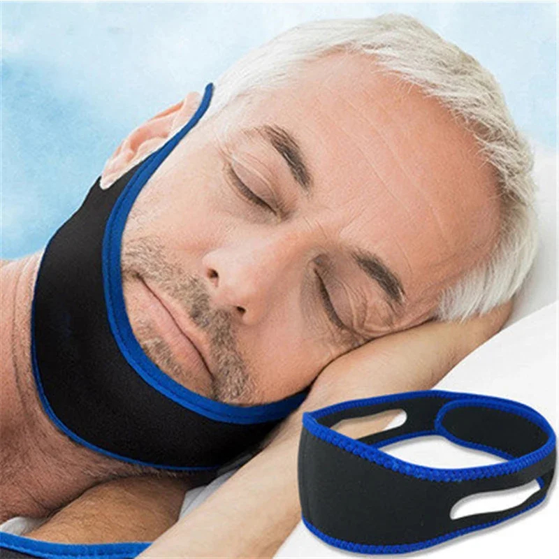 Lifting Belt - 1 verstelbare anti-snurkband, kinondersteunende band, gezichtslift-