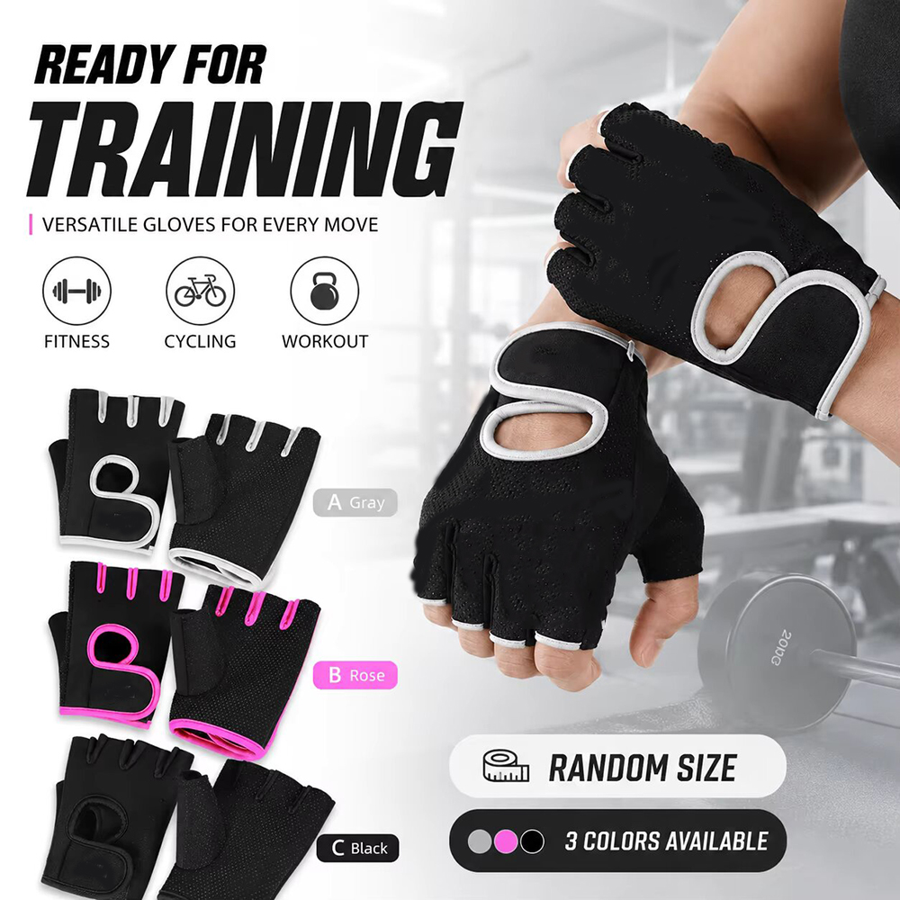 Weightlifting Gloves - Ademend halfvingerige sport handschoenen antislip schokabsorberend