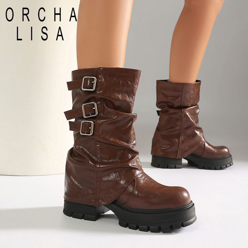 Lifting Belt - ORCHA LISA Damesvoetkleding Mid-calf laars met