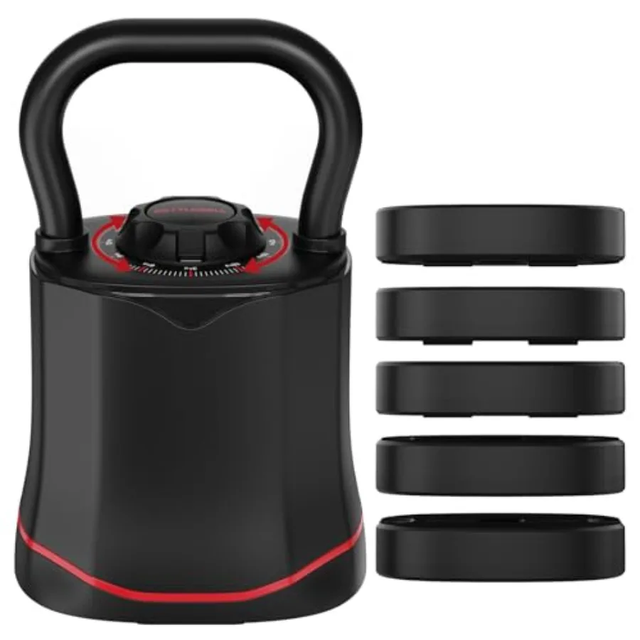 Kettlebell - Homegym verstelbare kettlebell 6-in-1 snelwisselsets 6.540