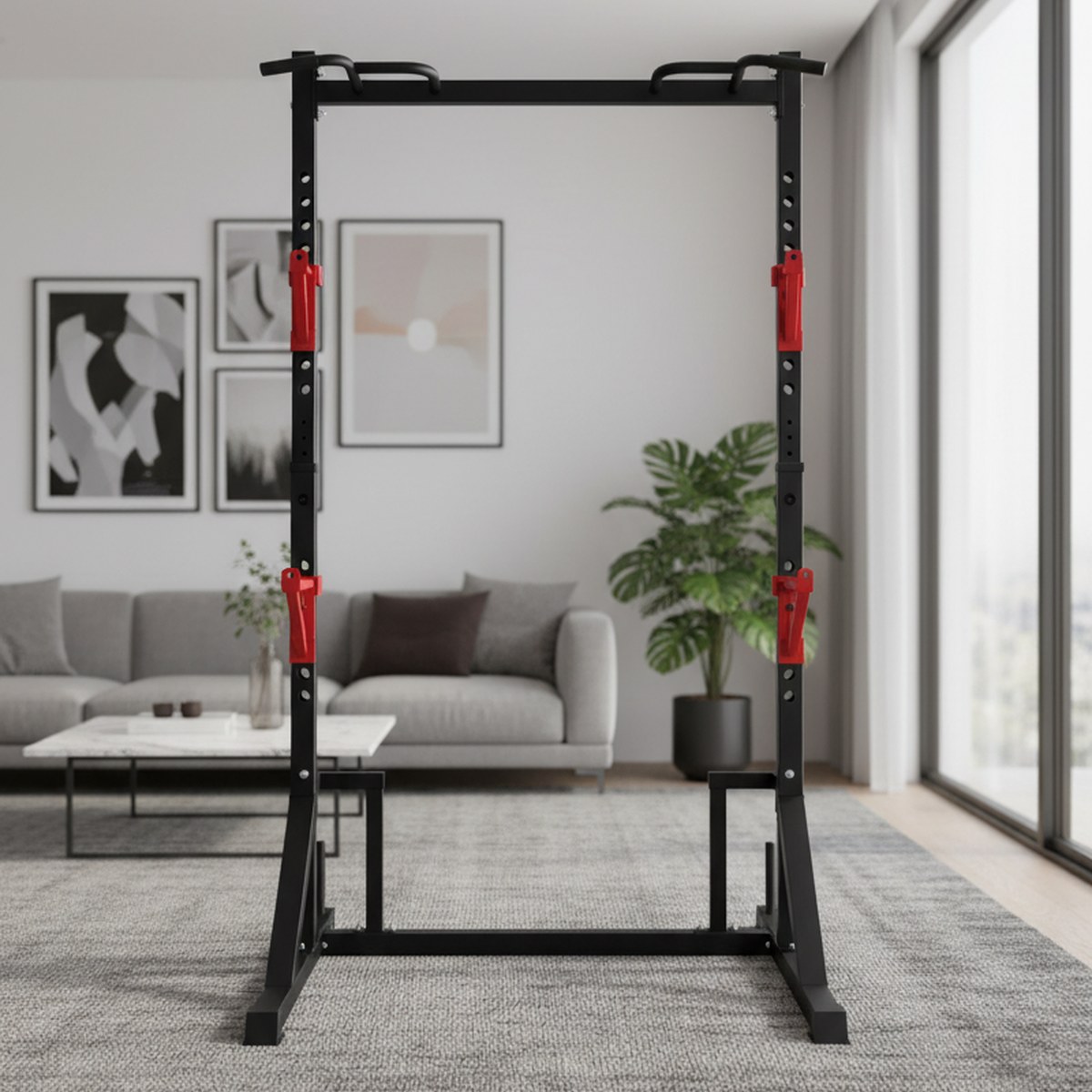 Verstelbaar Power Rack met Pul - Pull Up Bar recensie en prijs